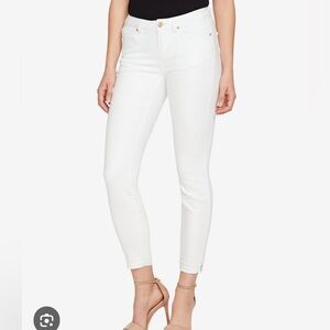 NWOT Vintage America White Jeans Skinny Boho Size 14